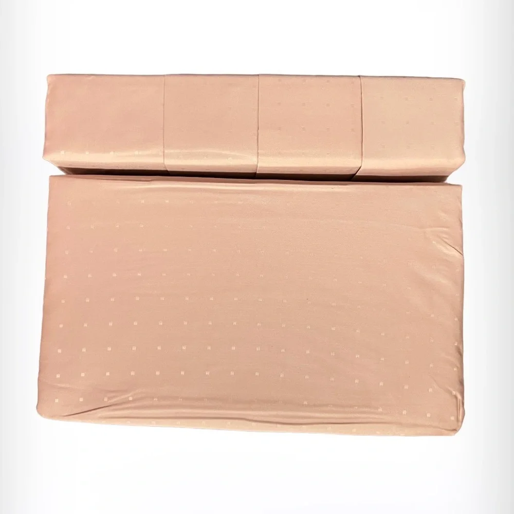 🆕CATHERINE MALANDRINO 1200 TC COTTON RICH SATEEN 6PC SHEET SET QUEEN BLUSH PINK